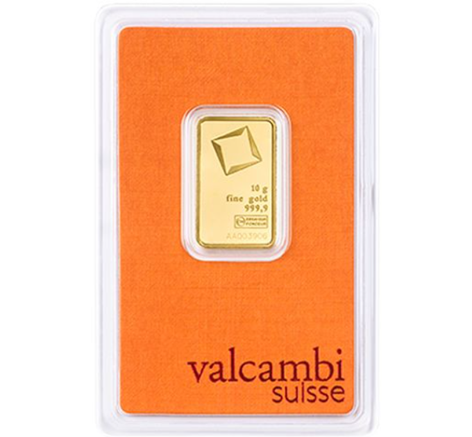 10g Gold Bar Valcambi