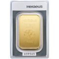 100 g Gold Bar Heraeus