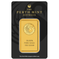 100 g Gold Bar Perth Mint