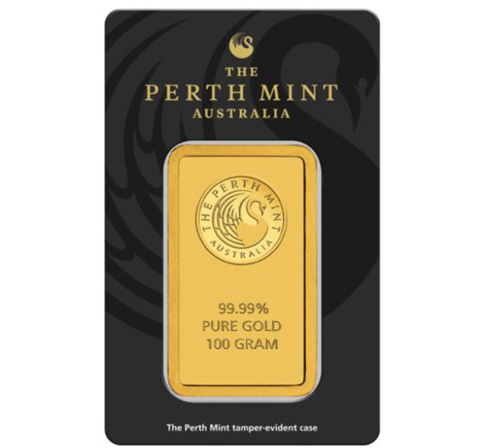 100 g Gold Bar Perth Mint