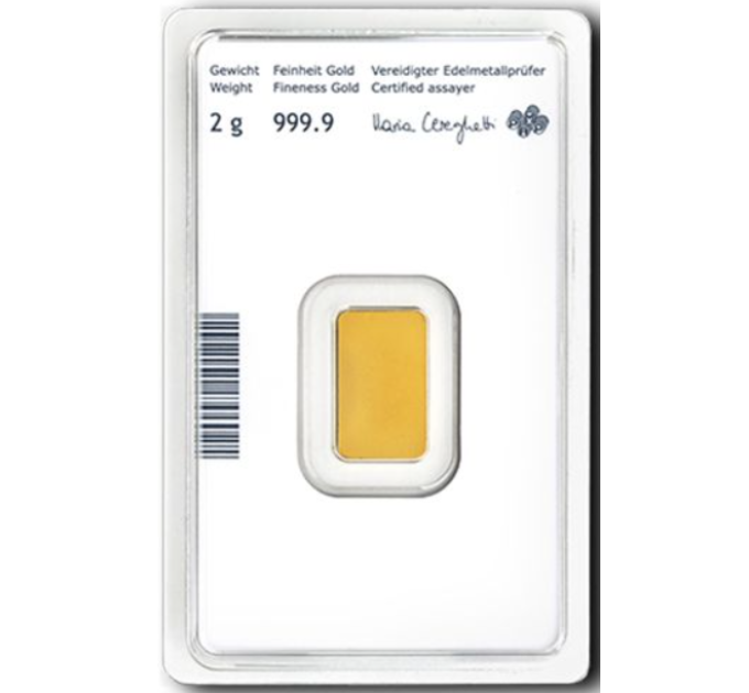 2g Gold Bar Austrian Mint