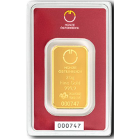 20g Gold Bar Austrian Mint