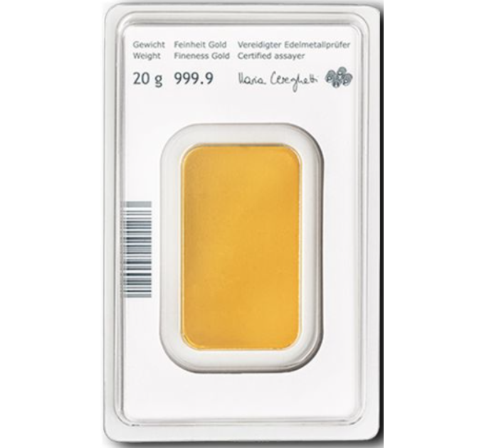 20g Gold Bar Austrian Mint
