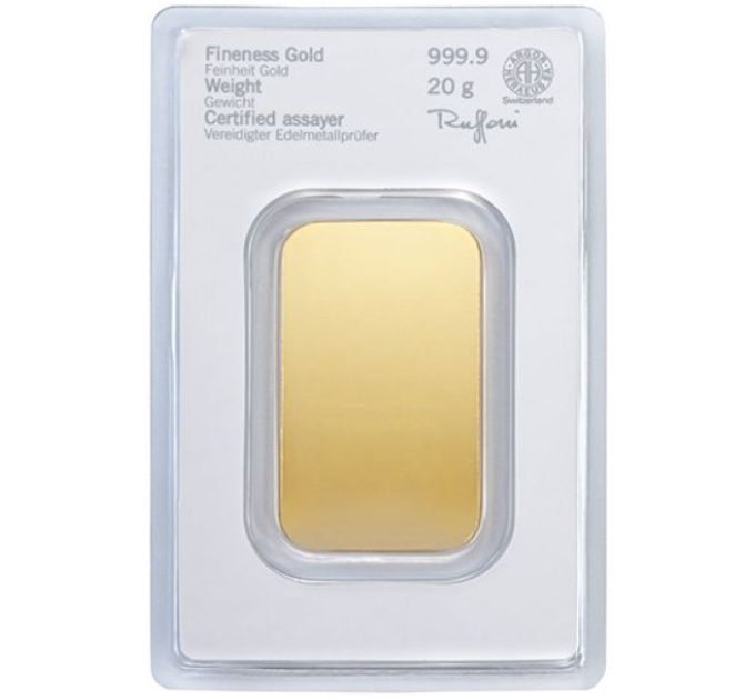 20g Gold Bar Heraeus