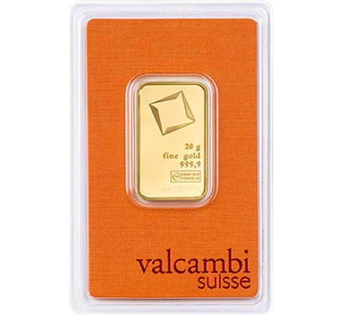 20g Gold Bar Valcambi