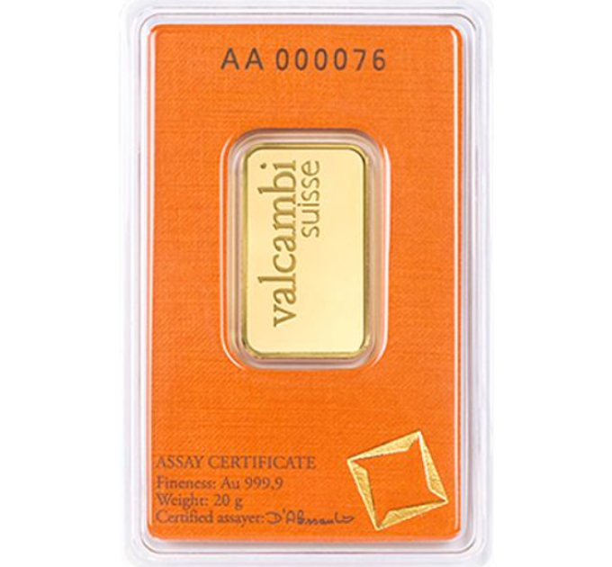 20g Gold Bar Valcambi