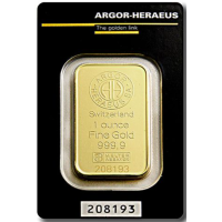 31,1g Gold Bar Argor Heraeus