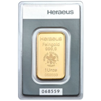 31,1g Gold Bar Heraeus