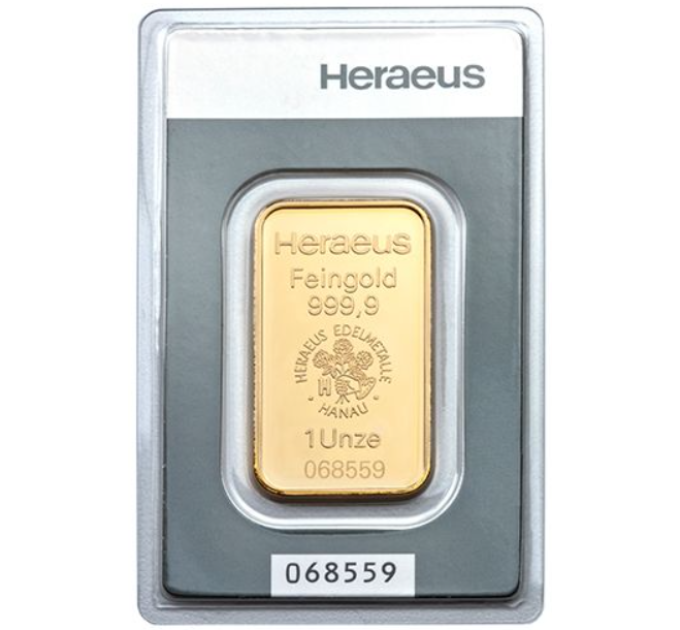 31,1g Gold Bar Heraeus