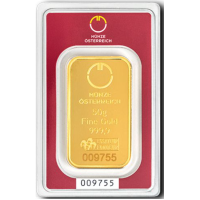 50 g Gold Bar Austrian Mint