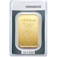 50 g Gold Bar Heraeus