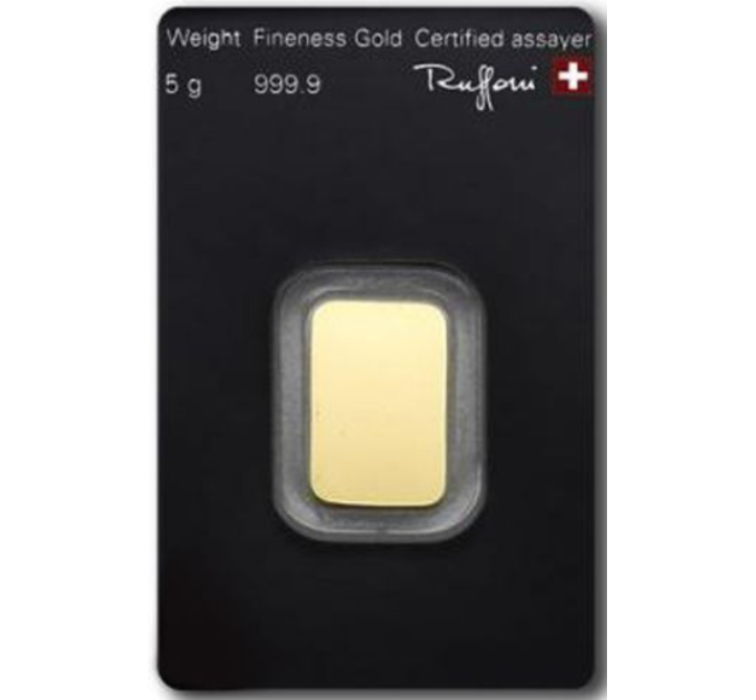 5g Gold Bar Argor Heraeus