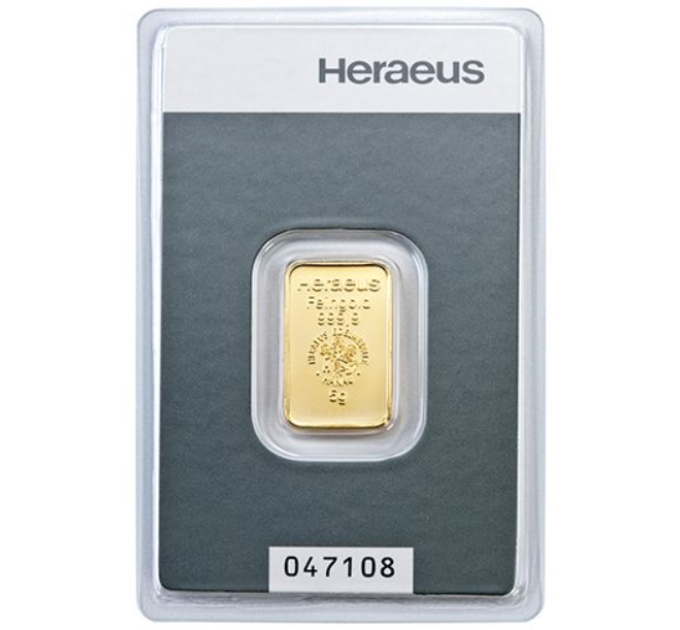 5g Gold Bar Heraeus
