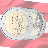Läti 2 eurot UNC 2016 - Vidzeme