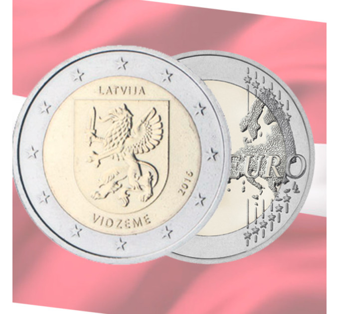 Latvia 2 euro UNC 2016 - Vidzeme
