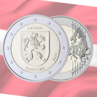 Läti 2 eurot UNC 2017 - Kurzeme
