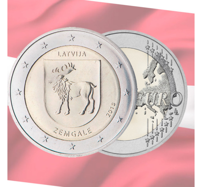 Latvia 2 euro UNC 2018 - Zemgale