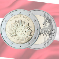 Läti 2 eurot UNC 2019 – Tõusev päike