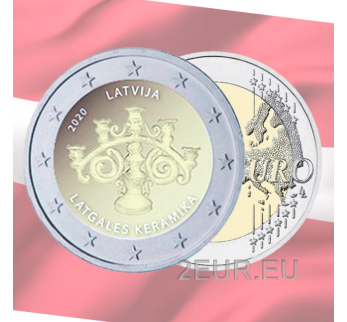 Latvia 2 euro UNC 2020 - Latgalian Ceramics
