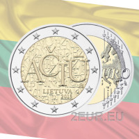 Leedu 2 eurot UNC 2015 - Leedu keel