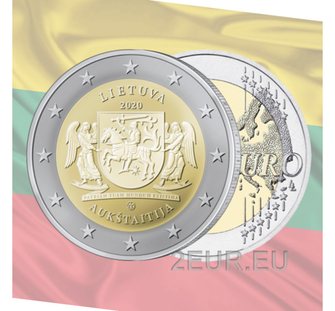 Lithuania 2 euro UNC 2020 - Aukštaitija
