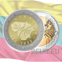 Leedu 2 eurot UNC 2022 – 100 aastat korvpalli Leedus