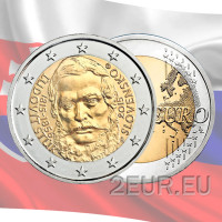 Slovakkia 2 eurot UNC 2015 – 200 aastat Ľudovít Štúri sünnist