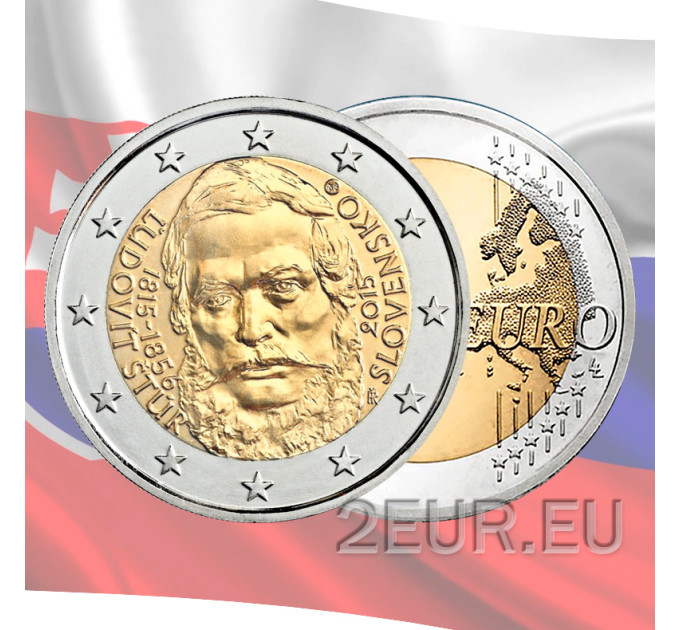 Slovakia 2 euro UNC 2015 - 200 Years since the Birth of Ľudovít Štúr