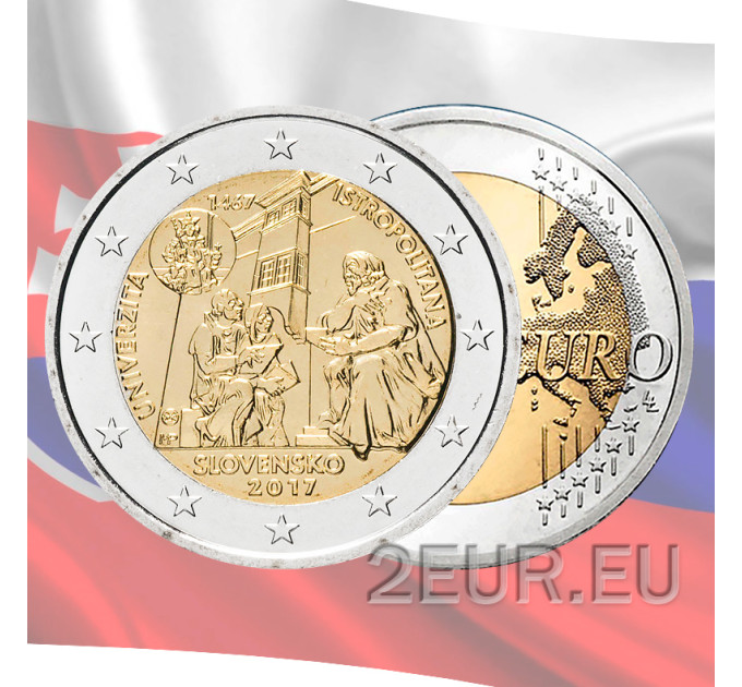 Slovakia 2 euro UNC 2017 - Universitas Istropolitana