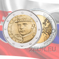Slovakia 2 euro UNC 2019 - 100th Anniversary of the Death of Milan Rastislav Stefanik
