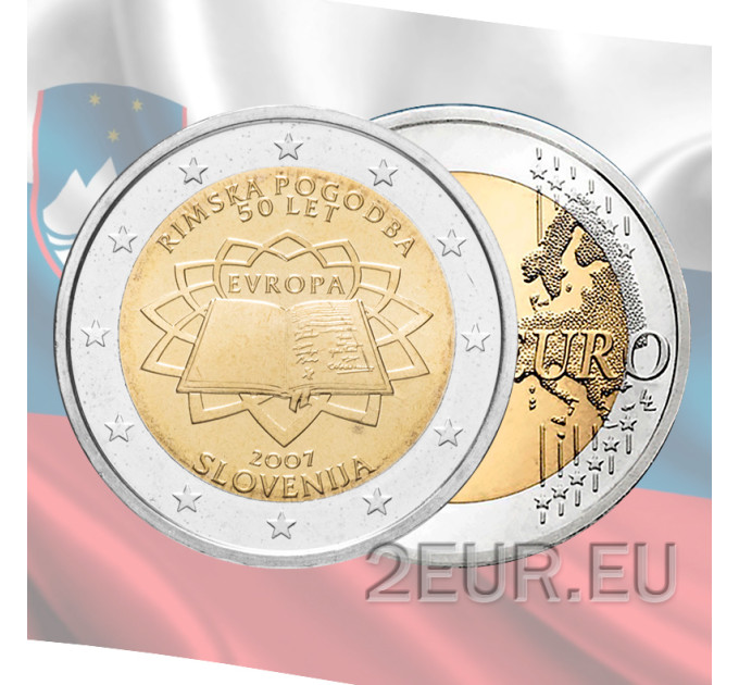 Slovenia 2 euro UNC 2007 - 50 Years Treaty of Rome