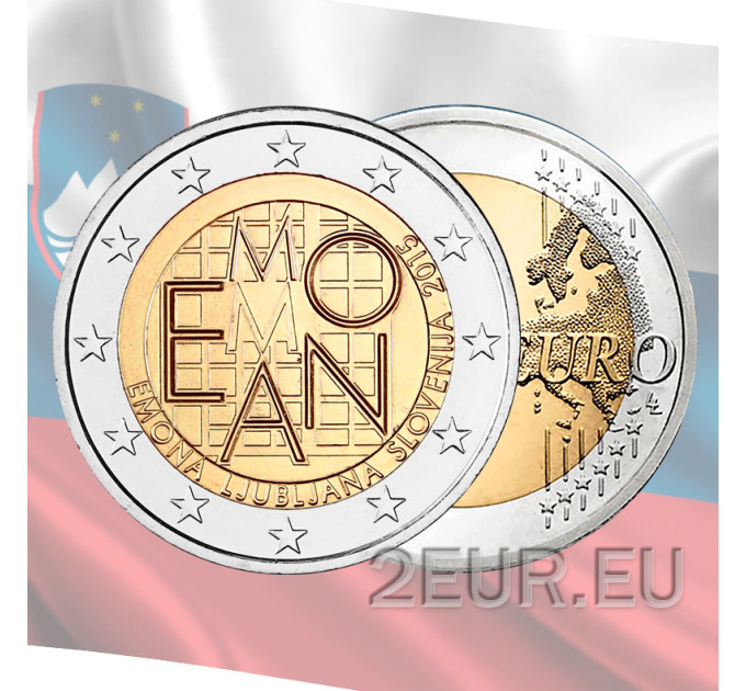 Slovenia 2 euro UNC 2015 - 2000th Anniversary of the Founding of Emona - Ljubljana
