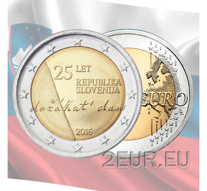Slovenia 2 euro UNC 2016 - 25 Years of Independence