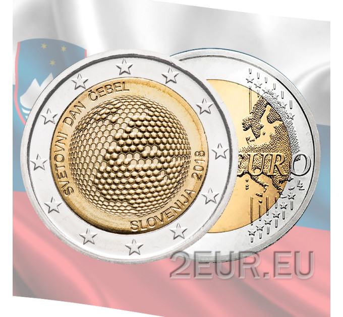 Slovenia 2 euro UNC 2018 - World Bees Day