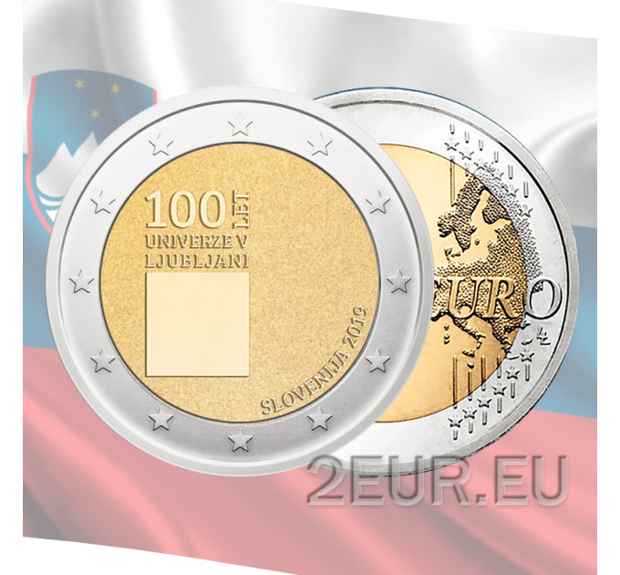 Slovenia 2 euro UNC 2019 - 100th anniversary of the foundation of the University of Ljubljana