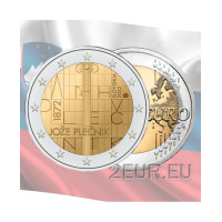 Sloveenia 2 eurot UNC 2022 – 150 aastat arhitekt Jože Plečniku sünnist