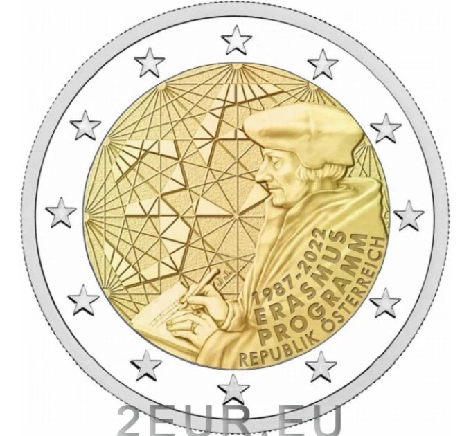 Austria 2 euro UNC 2022 - 35 Years of the Erasmus