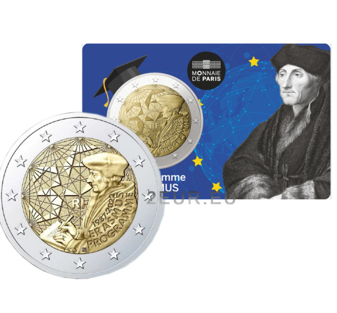 France 2 euro BU 2022 - 35 Years of the Erasmus Programme