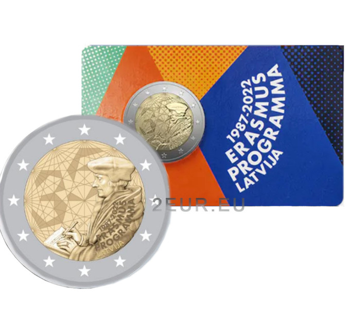 Latvia 2 euro BU 2022 - 35 Years of the Erasmus