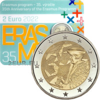 Slovakkia 2 eurot BU 2022 – 35 aastat Erasmus  