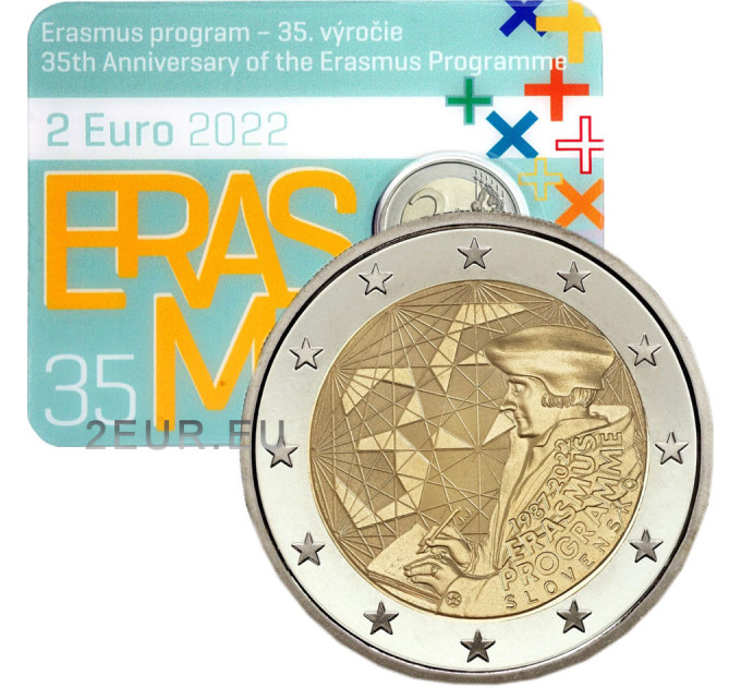Slovakia 2 euro BU 2022 - 35 Years of the Erasmus