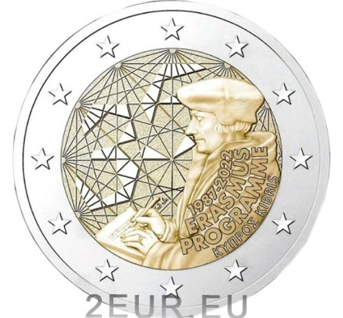 Cyprus 2 euro UNC 2022 - 35 Years of the Erasmus