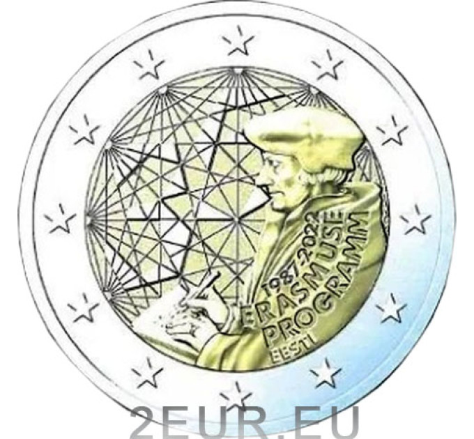 Estonia 2 euro UNC 2022 - 35 Years of the Erasmus