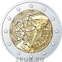 Saksamaa 2 eurot UNC 2022 - 35 aastat Erasmust  - J - Hamburg