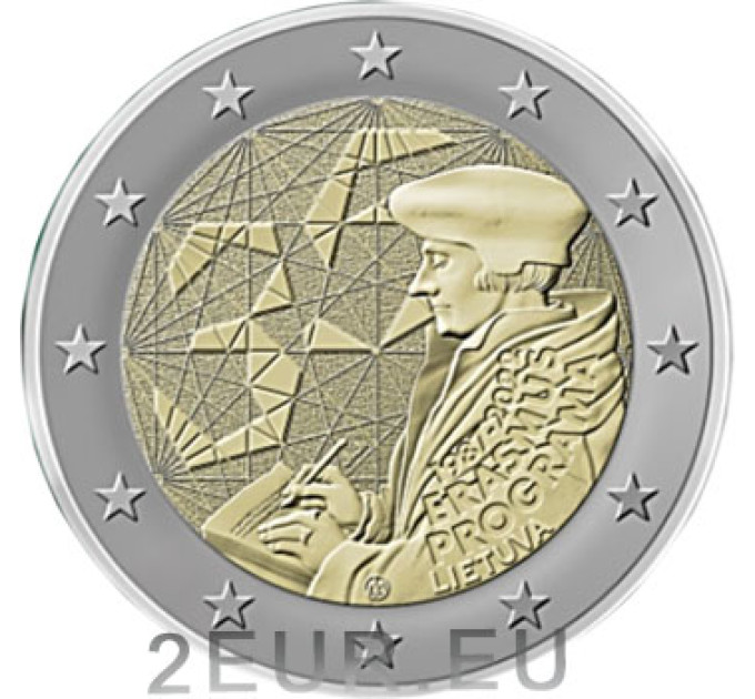Lithuania 2 euro UNC 2022 - 35 Years of the Erasmus
