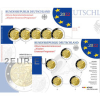 Saksamaa 2 euro proof 2022 – 35 aastat Erasmust