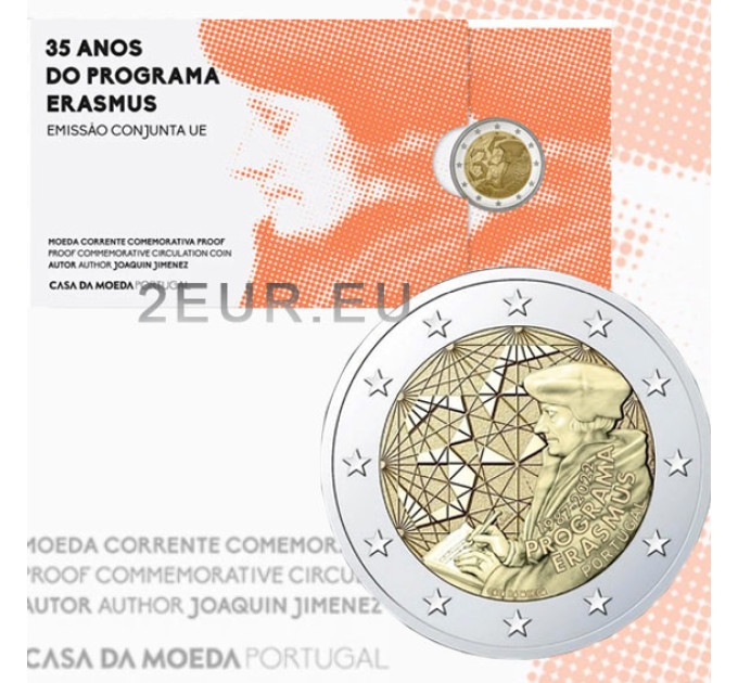 Portugal 2 euro proof 2022 - 35 Years of the Erasmus