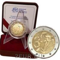 Slovakkia 2 Euro proof 2022 – 35 aastat Erasmuse programmi