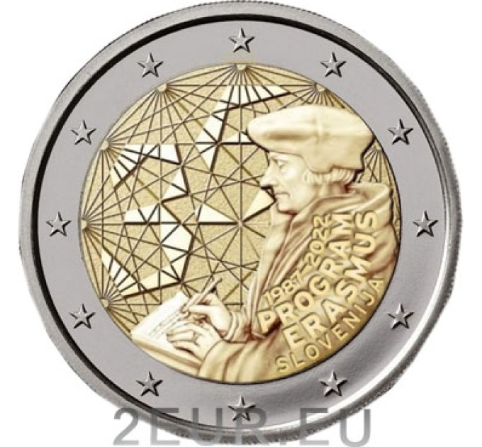Slovenia 2 euro UNC 2022 - 35 Years of the Erasmus