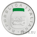 Italy 5 euro silver BU 2021 - Nutella Green